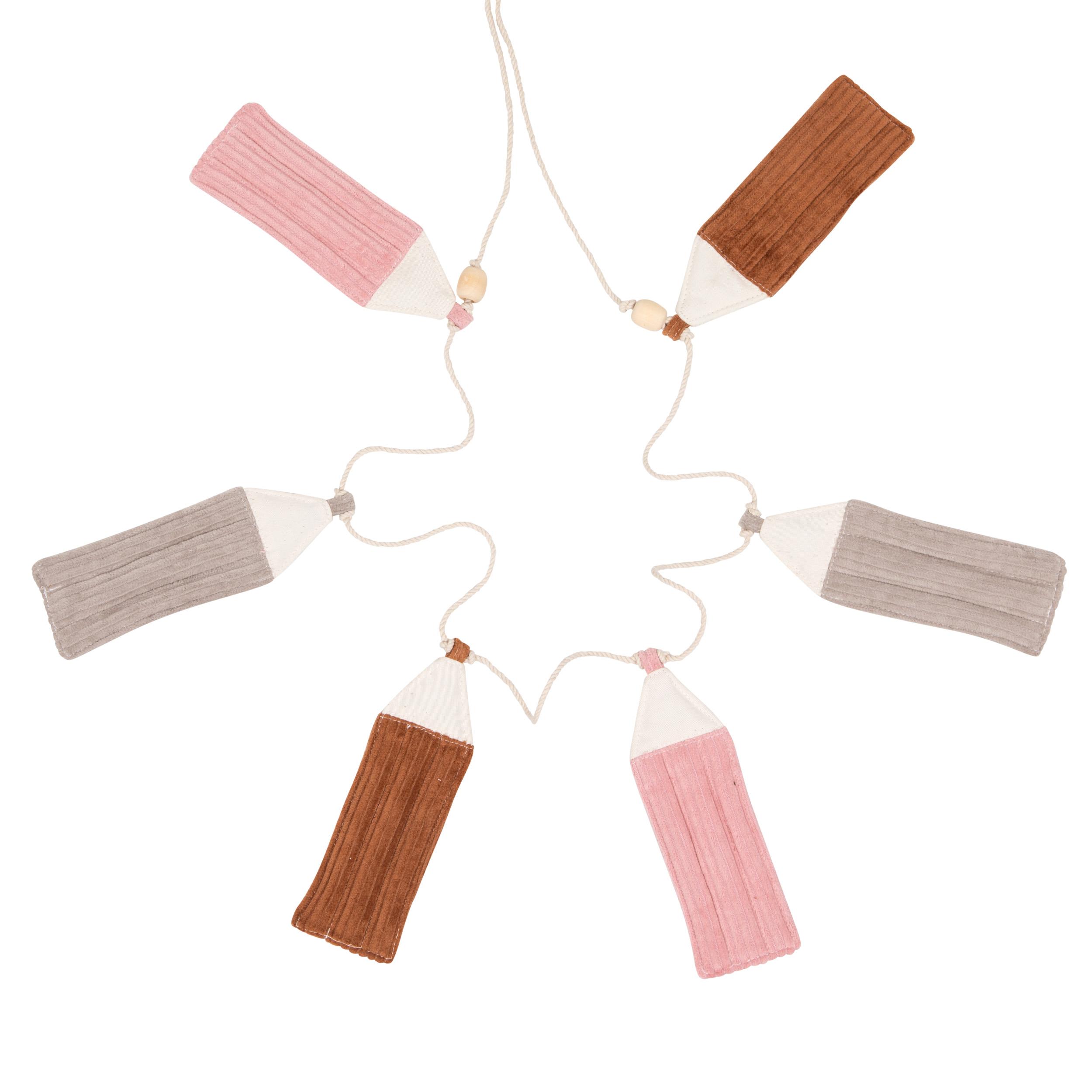 Girlanda sztruksowa kredki "Pastele"